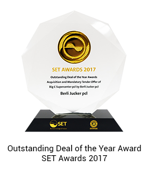 Outstanding Deal of the Year Award,  SET Awards 2017
